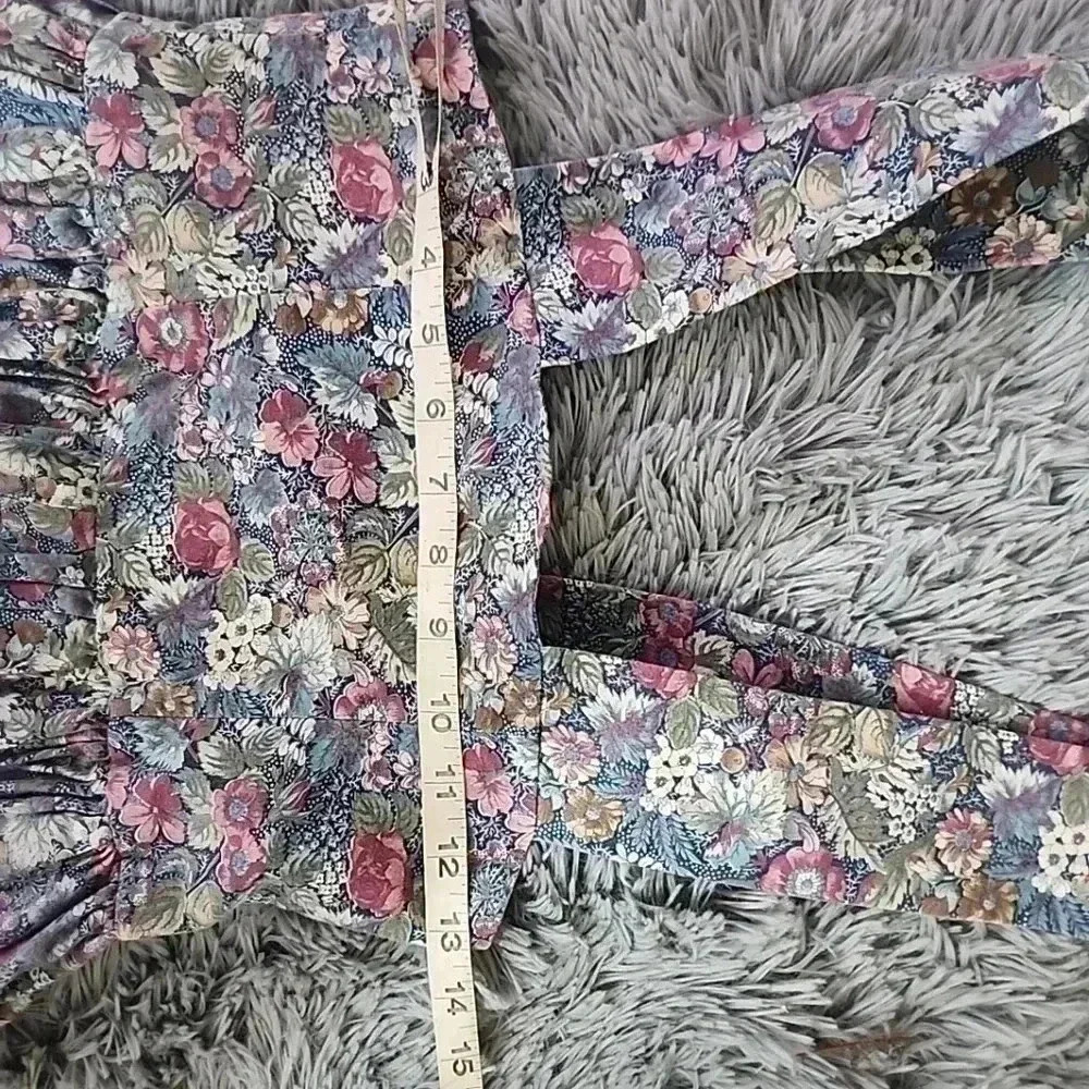 WOMENS Vintage  60s -70sCottage  Garden Core  Midi Floral Maxi Dress. Si… - Picture 8 of 12